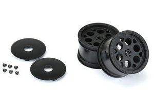 Proline 2783-03 Showtime Rear 2.2" 12mm Sprint Car Wheels (2) Black 1/10 Proline 2783-03 Showtime Rear 2.2" 12mm Sprint Car Wheels (2) Black 1/10