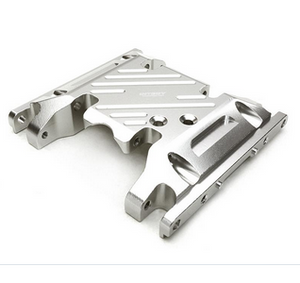 Integy 27127SILVER Billet Machined Alloy Center Skid Plate for Axial SCX10 II w/ LCG Transfer Case