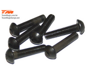 Team Magic 123516BU 3.5x16mm Steel BH Screw (6)