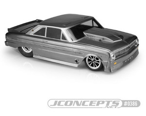 Jconcepts 0386 1963 Ford Falcon, Street Eliminator Clear Body (11.25" width & 13" wheelbase) 1/10 
