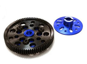 Integy 26539BLUE Slipper Clutch Plates w/ Steel 83T Spur Gear for Axial SCX-10, AX10 & Wraith 2.2
