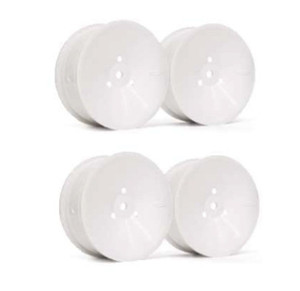 HPI 30028 Aero-Dish Wheel 24mm White (4pcs) 1/10