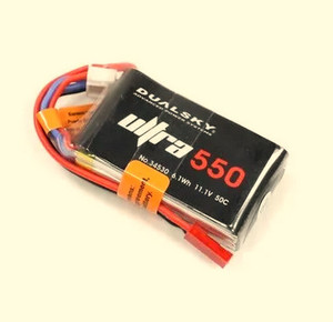 Dualsky 34530 XP05503ULT 550mAh 3S 11.1V 50C LiPo Battery with JST Connector Dualsky 34530 XP05503ULT 550mAh 3S 11.1V 50C LiPo Battery with JST Connector