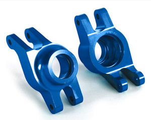 Traxxas 8952X Carriers, stub axle (blue-anodized 6061-T6 aluminum) (rear) (2)