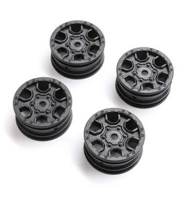 Axial AXI40006 1.0 Ford Bronco Wheels, Black, 4pcs,, SCX24