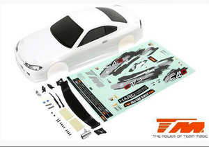 Team Magic 503319WA Painted Body - 1/10 Touring / Drift - 190mm - no holes - S15 White