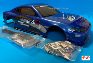 Team Magic 503319DBA E4D S15 Painted Body (Dark Blue) (No Holes) 190mm 1/10
