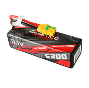 Gens Ace 53003S 5300mAh 3S 11.1V 60C Hardcase/Hardwired LiPo Battery (XT90-S)