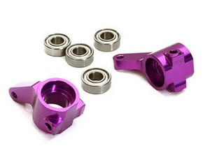 Integy OBM-3636PURPLE Alloy Machined Front Knuckles for Traxxas Bandit, Rustler2WD, Stampede2WD, Slash2WD Integy OBM-3636PURPLE Alloy Machined Front Knuckles for Traxxas Bandit, Rustler2WD, Stampede2WD, Slash2WD