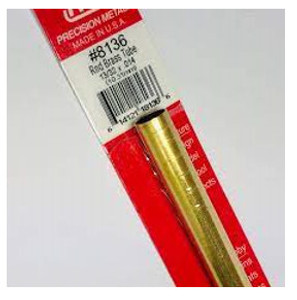 K&S 8136 ROUND BRASS TUBE 13/32in x .014 WALL (12in LENGTHS) 1pc