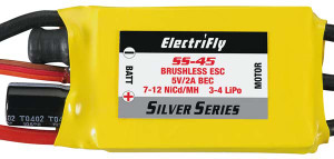 Great Planes M1840 Electrifly Silver Series Brushless ESC/45amp Great Planes M1840 Electrifly Silver Series Brushless ESC/45amp