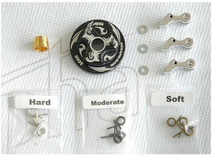 Alpha E70-BU02100 3pc Type Clutch Shoe Set 34mm Flywheel Black 1+ flywheel collet