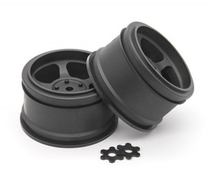 HPI 160337 VINTAGE TA2 31mm BLACK WHEEL 6mm OFFSET (Pr) 1/10