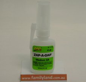 Zap PT-04 Zap-A-Gap Medium CA Glue (0.25oz./7g) Zap PT-04 Zap-A-Gap Medium CA Glue (0.25oz./7g)