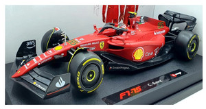 Bburago 16811S F1 Ferrari #55 Carlos Sainz 2022 Diecast Model 1/18