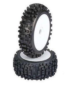 Louise LT325W B-Ulldoze Buggy Tyre & Rim 1/8 White