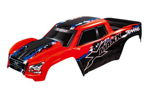 Traxxas 7811R Body, X-Maxx®, red (painted, decals applied) 1/6