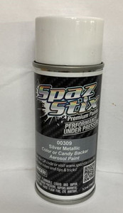 Spaz Stix 00309 Silver Metallic Backer / Basecoat Aerosol 3.5oz