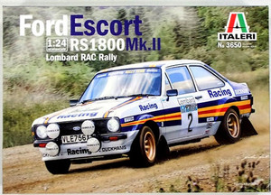 Italeri 3650 Ford Escort RS1800 Mk.II Lombard RAC Rally Plastic Model Kit 1/24