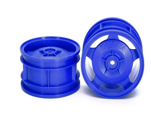 Tamiya 54682 Star-Dish Wheels (Blue) Buggy Rear 2pcs 1/10