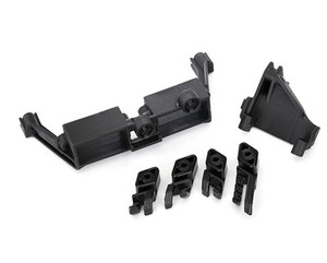 Traxxas 8240X Servo mount, 2-speed/ servo mount, T-Lock/ wire clips