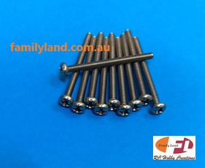 Family Land 2x25 Pan Phillips Machine Screw Stainless Steel (10pcs) Family Land 2x25 Pan Phillips Machine Screw Stainless Steel (10pcs)