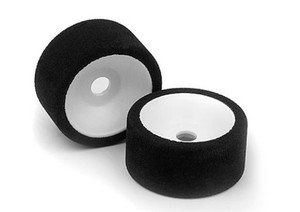 Xray 389546 Front Foam Tire Mounted with Hex Hub (50Deg) - Hard 1/18