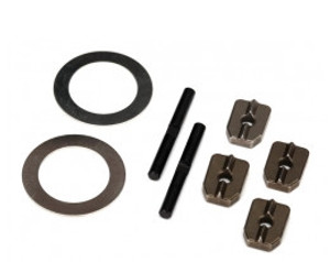 Traxxas 7783X Spider gear shaft (2)/ spacers (4)/16x23.5x.5 stainless washer (2) 