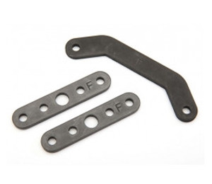 Traxxas 8926 Bulkhead tie bar, front, upper (1)/ lower (2) (steel)