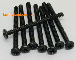 HBX S084 ROUND HEAD SELF TAPPING SCREW M3x37mm (8)