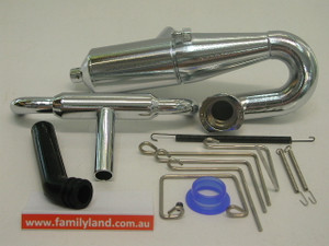 Great Vigor MV3767CHS1 LINKAGE REAR EXHAUST TUNE PIPE CHROME