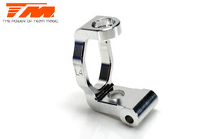 Team Magic 507134  Caster Block Left Alu 7075, (4 ° )  E4RS/ JS/JR II / E4RS III / E4RS4 (Hop-up 507219)