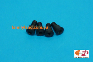 TEAM MAGIC 503214 E4 Caster block lower screw (KING PIN/ BLACK)