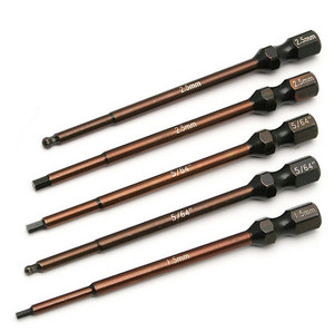Team Associated 1674 FT 5-pc Metric Hex Bit Set, 1/4 in Drive Team Associated 1674 FT 5-pc Metric Hex Bit Set, 1/4 in Drive