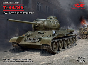 ICM 35367 T-34-85 WWII Soviet Medium Tank 1/35 ICM 35367 T-34-85 WWII Soviet Medium Tank 1/35