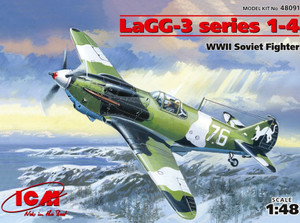 ICM 48091 LaGG-3 Series 1-4 WWII Soviet Fighter 1/48 ICM 48091 LaGG-3 Series 1-4 WWII Soviet Fighter 1/48