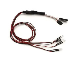 Kyosho 97054-4CR LED Light Unit (Φ5/4Bulbs/L=400/Clear&Red)  Kyosho 97054-4CR LED Light Unit (Φ5/4Bulbs/L=400/Clear&Red)