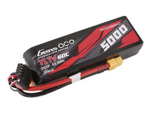 Gens Ace 503S60SXGT G-Tech 3S 5000mAh 60C 11.1V Soft Pack Lipo Battery Short Size (XT60) Gens Ace 503S60SXGT G-Tech 3S 5000mAh 60C 11.1V Soft Pack Lipo Battery Short Size (XT60)