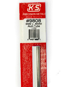 K&S 9808 ROUND ALU TUBE (300mm LENGTHS) 9mm OD x .45mm WALL 1pc K&S 9808 ROUND ALU TUBE (300mm LENGTHS) 9mm OD x .45mm WALL 1pc