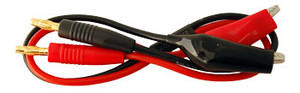 HHQ Charge Lead (Banana) w/Alligator Clip for Gel Cell Battery