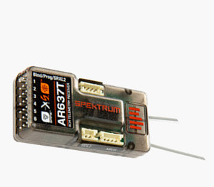 Spektrum SPMAR637T AR637T DSMX 6-Channel AS3X SAFE Telemetry Receiver Spektrum SPMAR637T AR637T DSMX 6-Channel AS3X SAFE Telemetry Receiver