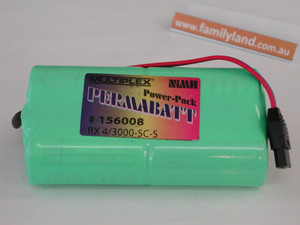 Multiplex 156008 Permabatt NiMH Receiver Battery 4.8V/3000mAh