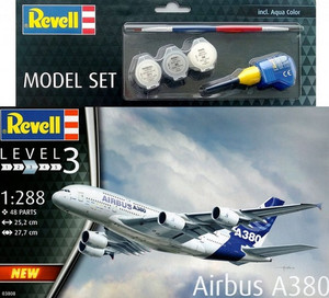 Revell 63808 Airbus A380 Model Set 1/288 Revell 63808 Airbus A380 Model Set 1/288