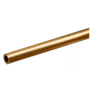 K&S 8129 ROUND BRASS TUBE 3/16 OD x .014 WALL (12in length/ 1pc) 