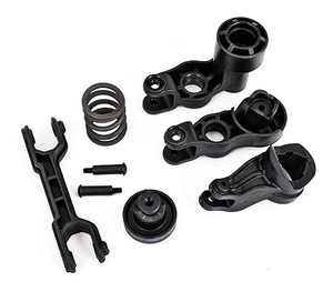 Traxxas 7843 Steering bellcranks/ servo saver/ servo saver spring/ draglink/ 3x20mm shoulder screws (2) Traxxas 7843 Steering bellcranks/ servo saver/ servo saver spring/ draglink/ 3x20mm shoulder screws (2)