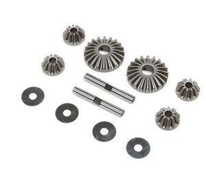 Losi TLR242046 Differential Gear and Shaft Set, 8X 2.0, 8XE 2.0