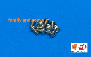 Family Land 3x6 Socket Button Head Metric Stainless Steel Screw (10pcs) Family Land 3x6 Socket Button Head Metric Stainless Steel Screw (10pcs)