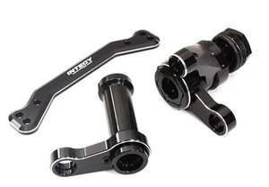 Integy 32942BLACK Steering Bell Crank Upgrade for Traxxas Sledge 4WD 1/8 Scale
