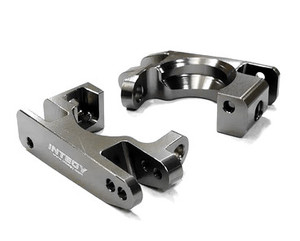 Integy 26519GREY Caster Blocks for Traxxas 1/10 Rustler 4X4 & Slash 4X4 LCG