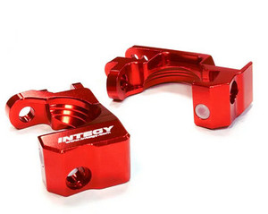 Integy 26315RED T3 Caster Blocks for 1/10 Stampede 4X4, Slash 4X4 & Rustler 4X4